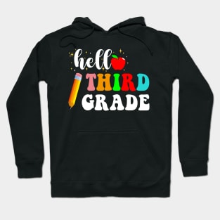 Hello Third Grade Team 3rd Grade Back to School Teacher Kids T-Shirt Hoodie